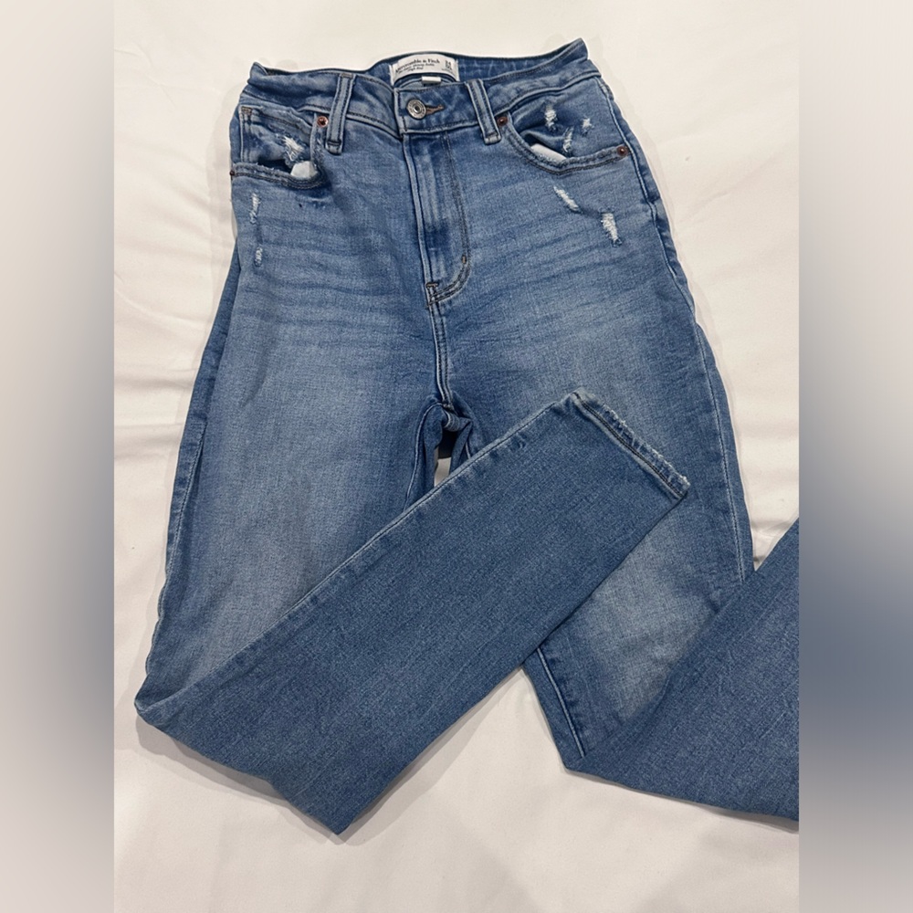 Abercrombie super skinny ankle high rise curve live 24/00